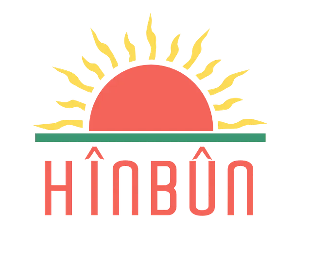 Logo HÎNBÛN: eine aufgehende Sonne