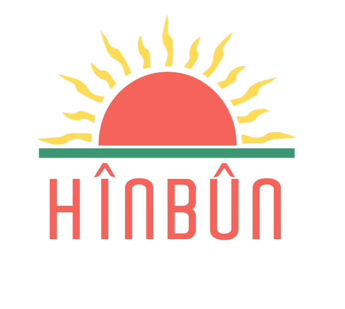 Logo HÎNBÛN: eine aufgehende Sonne